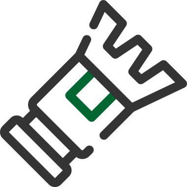 boya fırçası boyası simgesi ana hat biçiminde