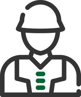 Mühendis simgesi, vektör illüstrasyonu