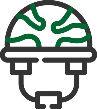 Miğfer. Web simgesi basit illüstrasyon