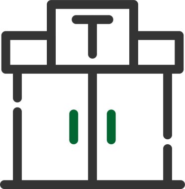 dağıtım paketi taşıma simgesi ana hatları biçiminde