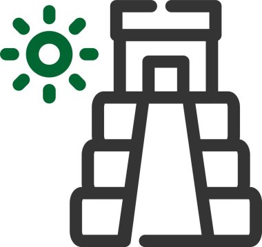 Kamp yapmak. Web simgesi basit illüstrasyon