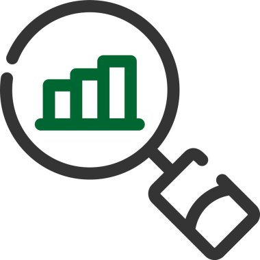 analitik iş grafiği simgesi ana hat biçiminde