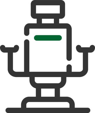 Robot robot simgesi. Beyaz arkaplanda izole edilmiş robot vektör simgesi