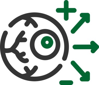 Göz. Web simgesi basit illüstrasyon