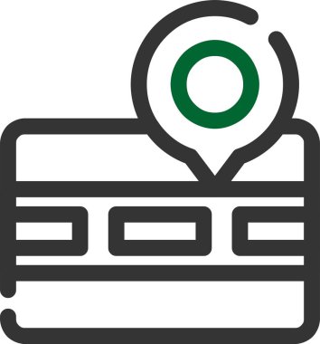 harita pin konumu simgesi ana hat biçiminde