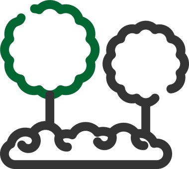 Ağaç. Web simgesi basit illüstrasyon