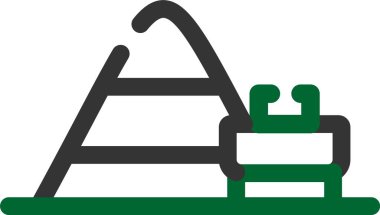 Bahçe simgesinin vektör illüstrasyonu