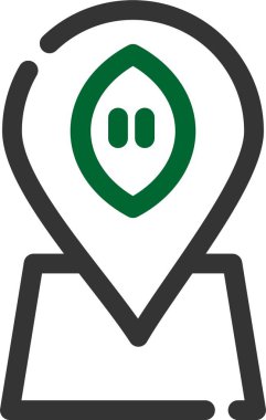 harita pin ikonu vektör illüstrasyonu