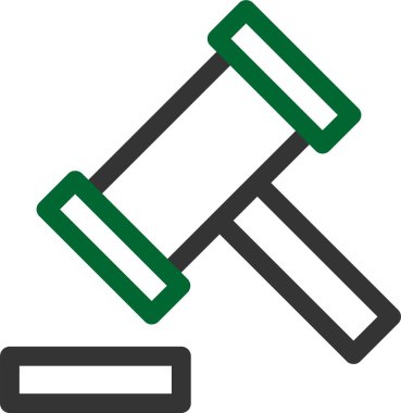 Çekiç. Web simgesi basit illüstrasyon