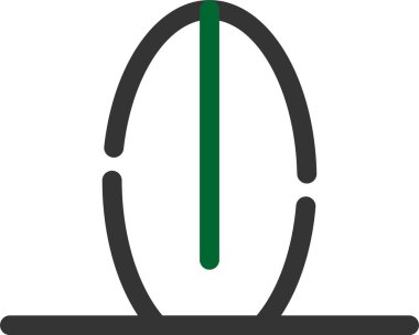 golf ikonu vektör illüstrasyonu