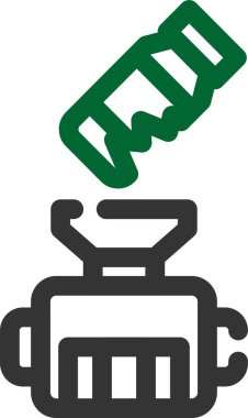 Araba akü vektör simgesi