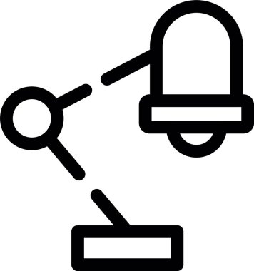 ağ bağlantısı vektör simgesi ana hat biçiminde