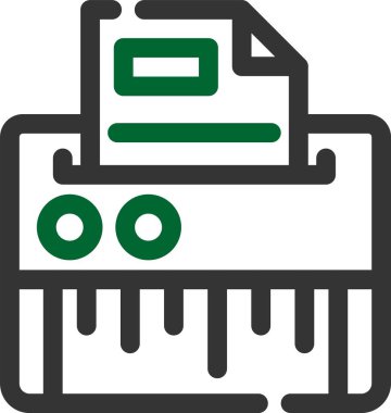 Yazıcı simgesi vektör illüstrasyonu