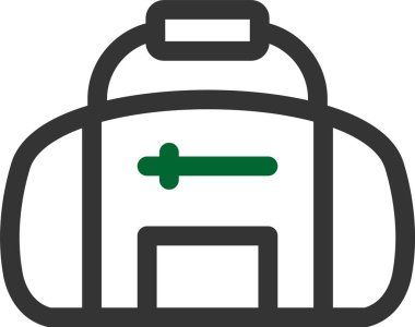 Sırt çantası. Web simgesi basit illüstrasyon