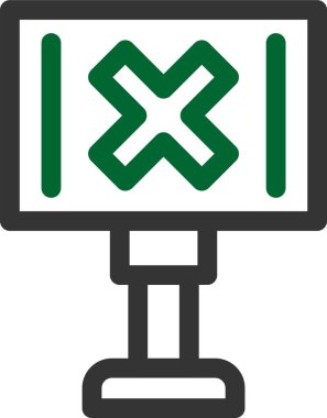 vektör lcd simgesi illüstrasyonu