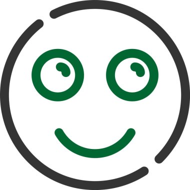 Yüz. Web simgesi basit illüstrasyon