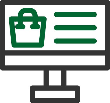 İnternet alışveriş simgesi. vektör illüstrasyonu