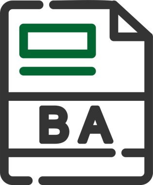 dosya biçimi simgesi, vektör illüstrasyonu