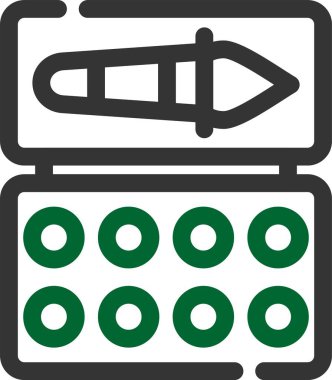 kalem ve silgi vektör simgesi