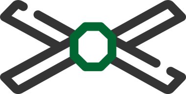 Vektör çapraz ok simgesi