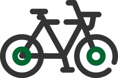 bisiklet taşıma simgesi ana hat biçiminde