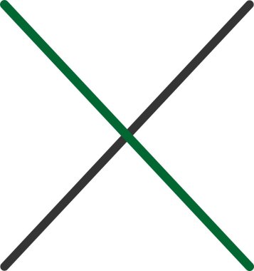 Nijerya bayrağı, ikon, vektör