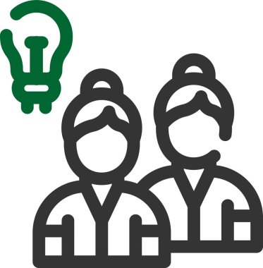 Fikir simgesi vektör illüstrasyonu