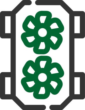 Çiçek. Web simgesi basit illüstrasyon