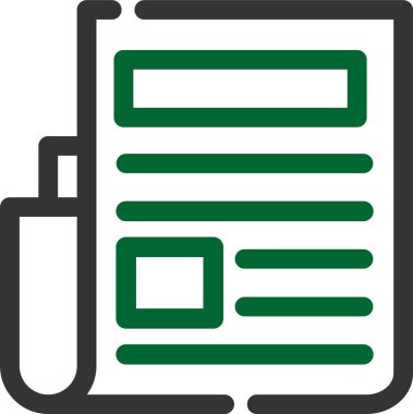 belge dosya simgesi, vektör illüstrasyonu