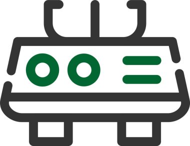 tren simgesi, vektör illüstrasyonu