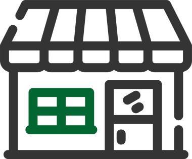 Mağaza simgesi katı bir stile sahip