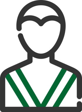 Bir insan simgesinin vektör illüstrasyonu