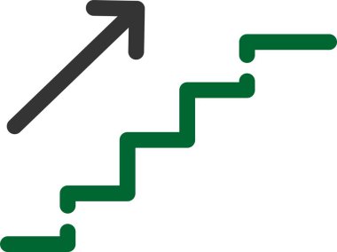 Merdivenler. Web simgesi basit tasarım