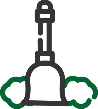 kürek simgesi vektör illüstrasyonu