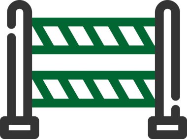 Çit. Web simgesi basit illüstrasyon