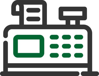 hesap makinesi düz vektör simgesi