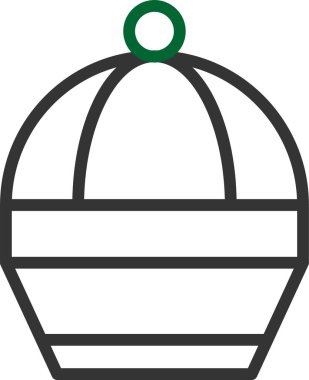 top takılabilen noel simgesi taslak biçiminde