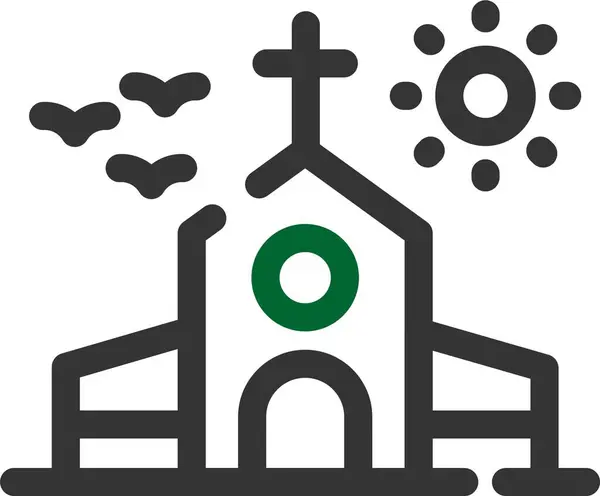 stock vector church. web icon simple illustration