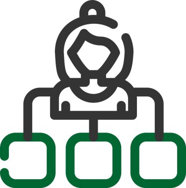 iş konsepti ağ illüstrasyonu