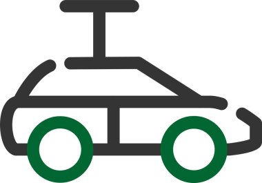 araba taşıma simgesi ana hat biçiminde