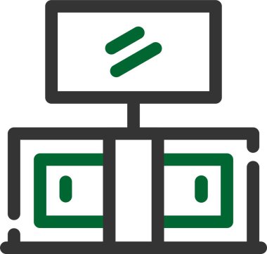 Bilgisayar. Web simgesi basit illüstrasyon