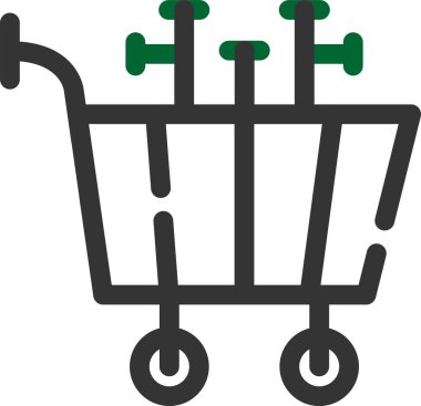 Alışveriş arabası. Basit tasarım