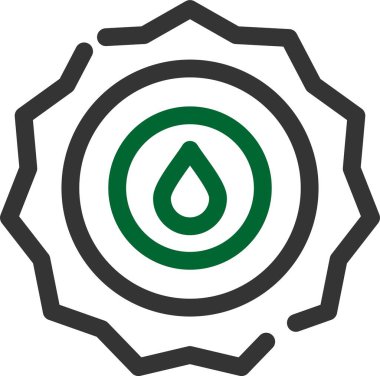 Bir damla simgesinin vektör illüstrasyonu