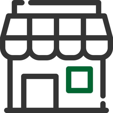 Alışveriş mağazası. Basit illüstrasyon