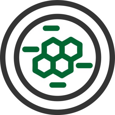 Bal peteği simgesi, vektör illüstrasyonu