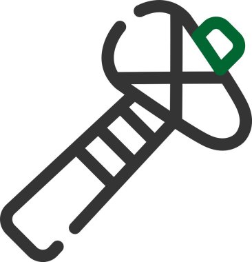 Tıbbi bakım ikonu, basit vektör illüstrasyonu