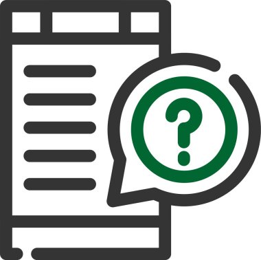 Soru işareti vektör illüstrasyonu