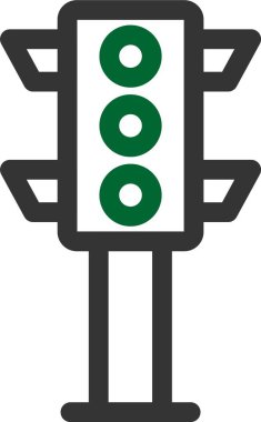 Trafik ışıkları vektör simgesi