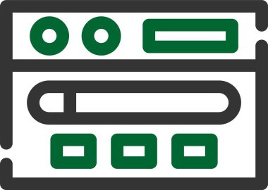 Sunucu. Web simgesi basit illüstrasyon