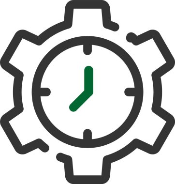 Saat. Web simgesi basit illüstrasyon